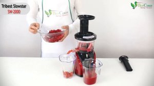 Приготовление сока из калины на шнековой соковыжималке Tribest Slowstar SW-2000