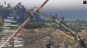 SpinTires 2014 Погрузка длинных бревен