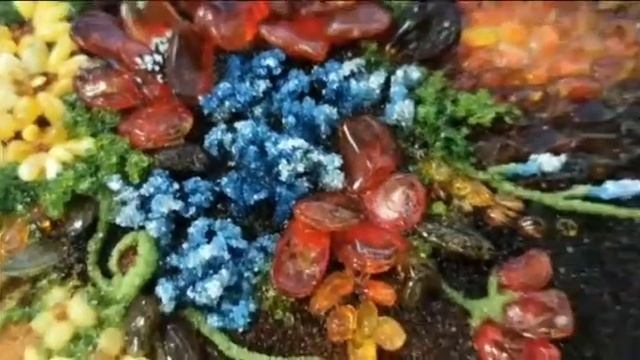 Мозаичная картина из янтаря "Полевые цветы" (a. 5907) смотреть онлайн