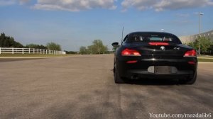 BMW Z4 launch control and Acceleration! Awesome exhaust note!