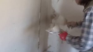 Гипсовая штукатурка Волма гипс актив в работе.