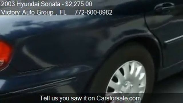 2003 Hyundai Sonata GL - for sale in Stuart, FL 34994 смотреть онлайн