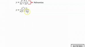 Asíntotas verticales de una función racional ((X^2 + 1)/(3X - 2X^2))