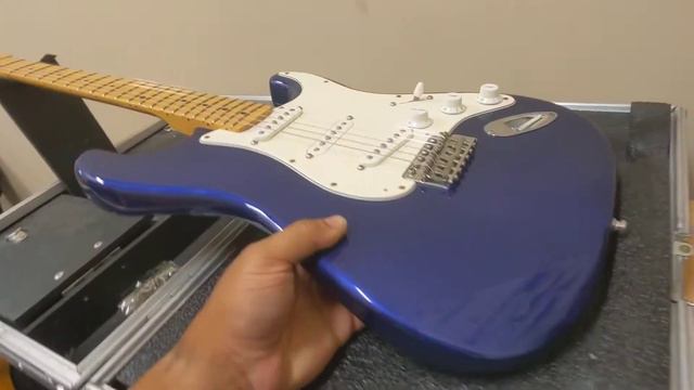 Fender Blue Stratocaster MIM Mexico смотреть онлайн