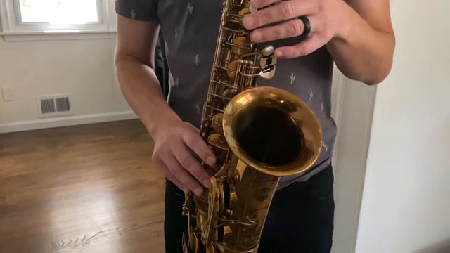 Late 55,xxx Selmer SBA Super Balanced Action Alto Saxophone Demo смотреть онлайн