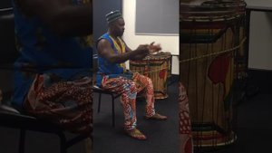Master Drummer Tuza demonstrating the African Aslatua Shakers Amazing Video