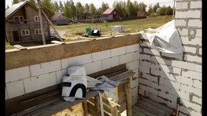 Устройство армопояса в гараже