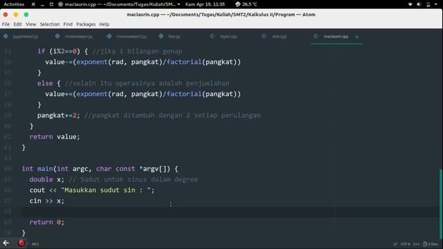 C++ - Menghitung Nilai Sin(x) dengan Metode Taylor / Maclaurin Series смотреть онлайн