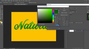 Estilo de Texto Photoshop - Natural