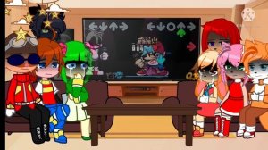 Sonic X react to VS Sonic EXE 2.0 || Gacha Club [cringe?]