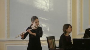 Г. Ф.Телеман соната  фа минор для флейты и ф - но и 3 и 4 части исп.   Василиса Куракина (флейта)