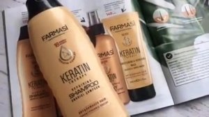 Шампунь з кератином Keratin Therapy Farmasi видео обзор