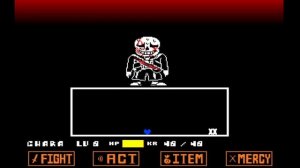 Undertale Neutral Run Sans Phase 3 Remake Hard Mode
