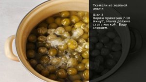 Ткемали из зелёной алычи . Рецепт от шеф повара Максима Григорьева