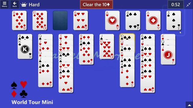 World Tour Mini Game #8 | August 28, 2021 Event | FreeCell Hard смотреть онлайн