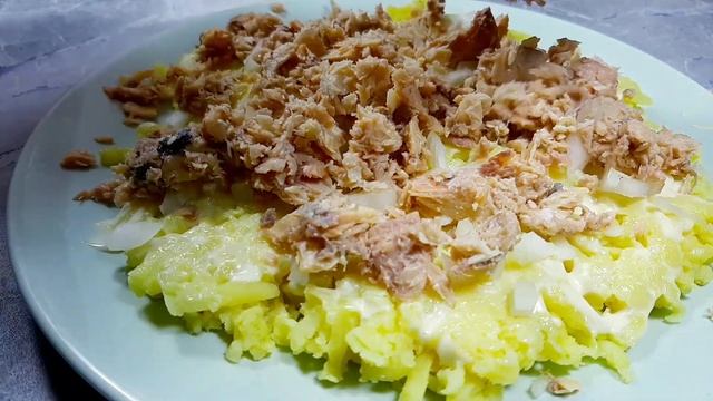 Не стандартный салат МИМОЗА. Этот вариант мой самый любимый! #мимоза #рецепт #салатмимоза