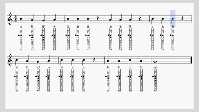 Partitura - Ovelha de Maria | NOTAS para Flauta Doce смотреть онлайн