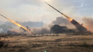 Ракетные системы залпового огня "Ураган" круглосуточно на боевом посту