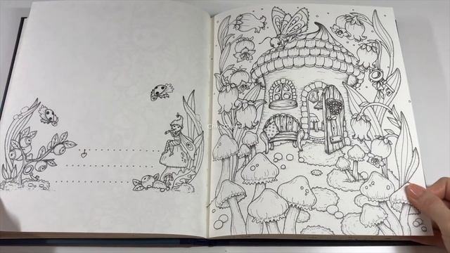 Flip Through FAIRY MIRACLES Coloring Book by Klara Markova
