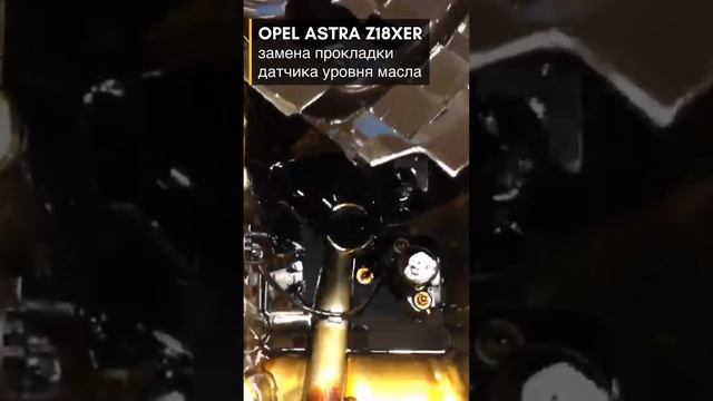 Opel Astra, Z18XER. Замена уплотнительного кольца датчика уровня масла.