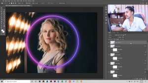 NEON GLOW EFFECT IN PHOTOSHOP TUTORIAL IN NEPALI | PART 19