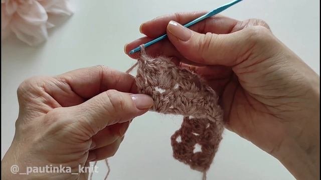 Самая Простая и Модная Повязка на Голову Крючком #_pautinka_knit #мквязание #повязка