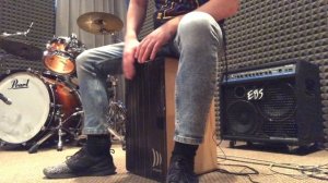 Кахон и шейкер яйцо. "Уроки игры на кахоне".