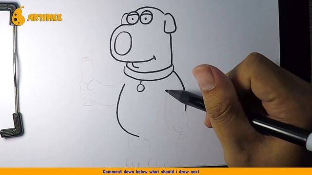 How to Draw Brian | Family Guy | Easy Drawings