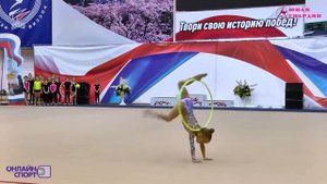Художественная гимнастика Калмыкова Софья 2012 6 лет художественная гимнастика обруч