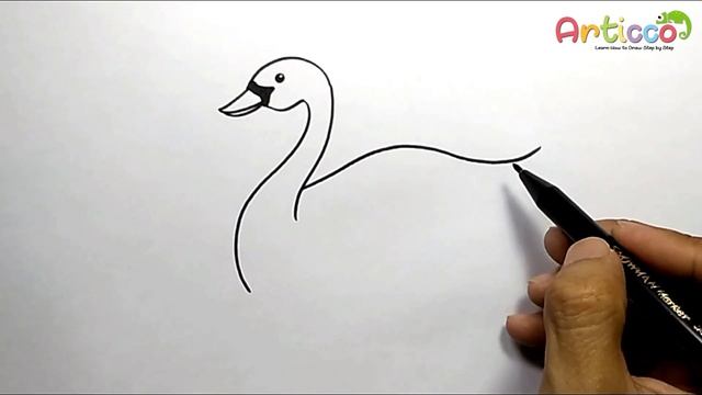 How To Draw Swan Step by Step смотреть онлайн