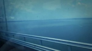 Краснодар , Крым, дорога через мост на автобусе