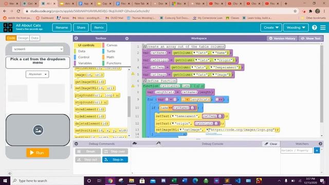 Step 3: Function w/ parameters, loop, and if statement