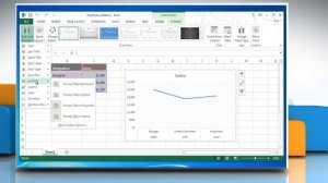 How to show & hide Gridlines in Line Graphs in Excel 2013