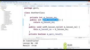 Java   PRO tutorial   Session 2   Getter and setter in English