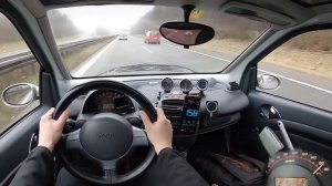 2005 Smart Fortwo C Brabus 75 максимальная скорость автобан POV