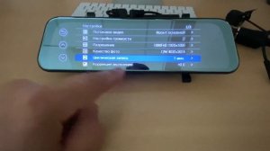 Обзор меню зеркала регистратора  Blackview модель XZ7