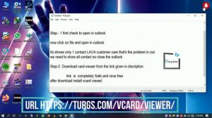How to open Contact file |.VCF | windows | Vcard files | outlook