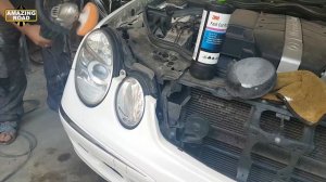 Как отполировать пластиковые фары. Отполировали фары и бампер на Mercedes W211