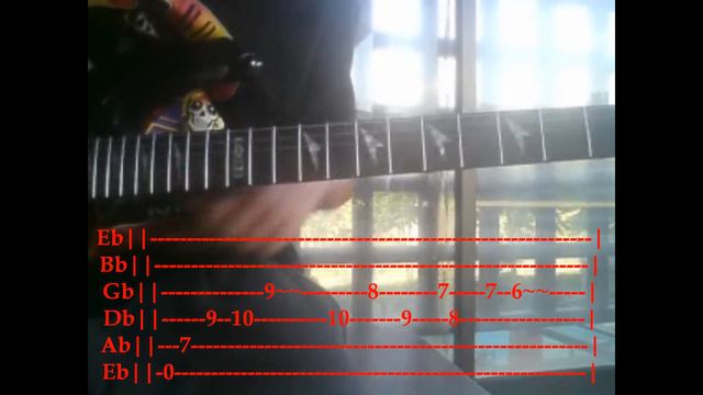 How to play South Of Heaven Intro by Slayer lesson w tabs