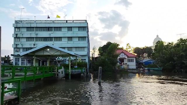 самут сонграм. просто закат, река и набережная ч.3 паром