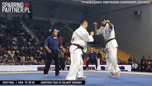 Nariyoshi Tada vs Salahat Hasanov 75-85 kg | 7th World Karate Shinkyokushin Championships 2022
