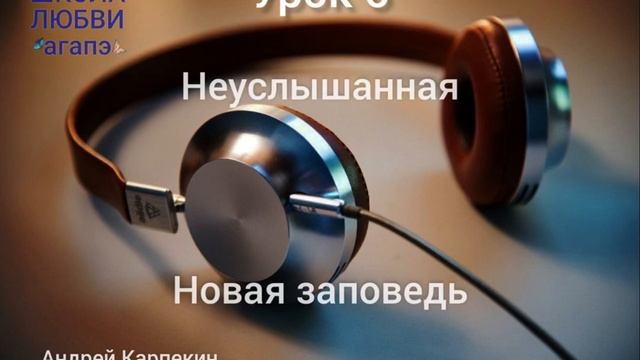 6. Неуслышанная новая заповедь. Школа Любви Агапэ.