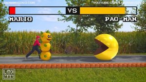 Mario vs Pac-Man in Real Life