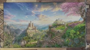 Многоцветная вышивка "Волшебная долина ". Отчет 1