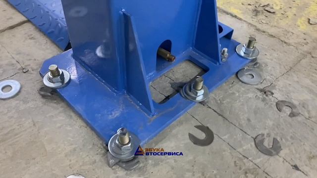 установка подъёмника для автосервиса TEMP TS4M смотреть онлайн