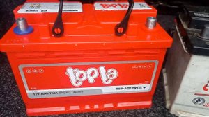 Купив новий АКБ TOPLA 75Ah/12V.