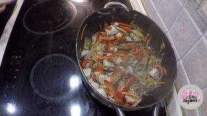 Фунчоза с курицей и овощами в соевом соусе ( РЕЦЕПТ )