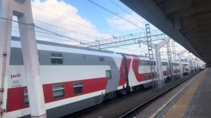 Отправление ЭП2К 177 с Двухэтажным составом 160B сообщением Москва-Петрозаводск+вагоны поезда 936Ы.