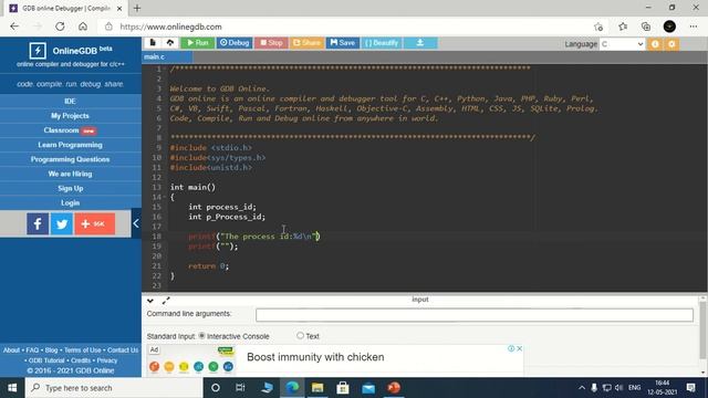 7.5 OS PRACTICAL | SYSTEM CALLS | getpid() & getppid() System Call #os #computercourse #system