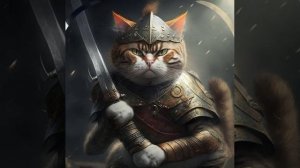 Воинственные котики от нейросети.